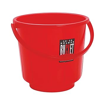 Cello Plastic Super Bucket Delux 5001, Red , 25 Litre