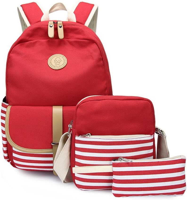 red fashion backpack