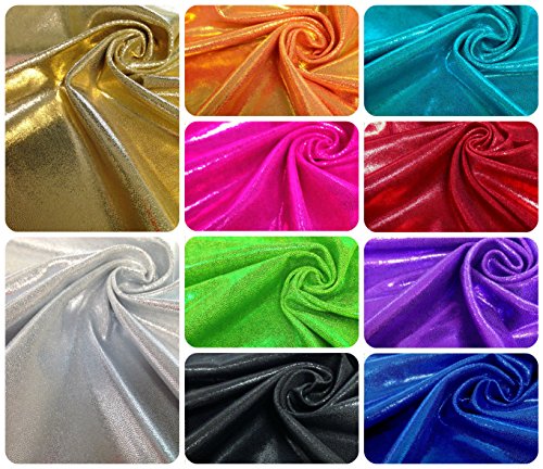 Shiny Finger Foil 4-Way Stretch Heavy Nylon Spandex Fabric (Fuchsia)