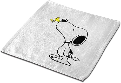 Amazon Co Jp キスのスヌーピー 四角形タオル 柔らかな肌触り 吸水速乾 耐久性 人気 家庭用 業務用タオル マイクロファイバー フェイスタオル ホーム キッチン