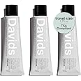 Davids Whitening Charcoal Travel Toothpaste, Antiplaque, Fluoride Free, Peppermint, 1.75 OZ, TSA Approved Travel Size (3 Pack)