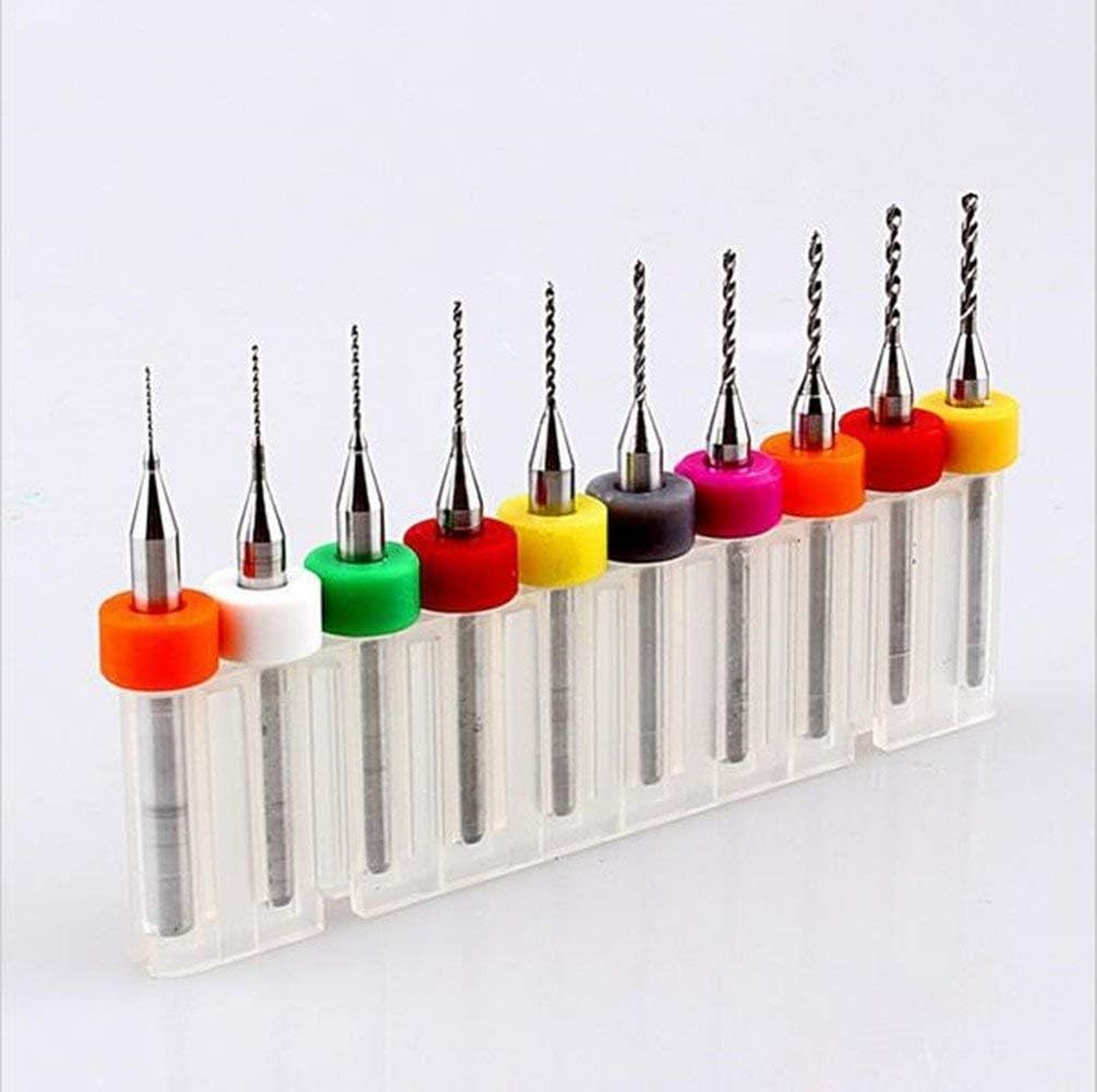 Yosoo 10 pcs PCB Printed Circuit Board Carbide, Mini Micro Drill Bit, Drilling Set, 0.3 mm to 1.2 mm for CNC PCB yosoo-225bit - Image 3