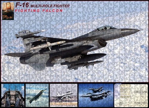 EuroGraphics F-16 Fighting Falcon Puzzle (1000-Piece)
