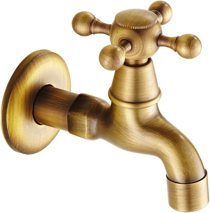 Brass washing machine faucet Retro plus length into the wall tap StAndard interface G1/2 And G3/4-F