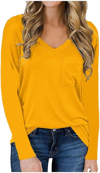 amazon women's yellow tops