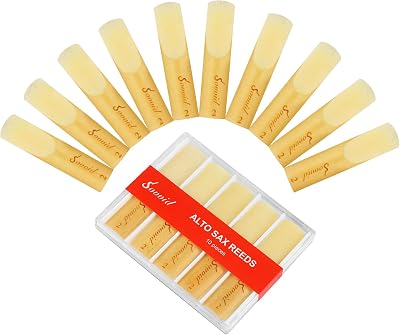 Sovvid 10 Pack Alto Sax Reeds Strength 2.0 with Laser Engraved Marking