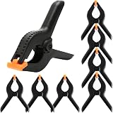 Juibao 8Pcs Nylon 6 Inch Spring Clamps Heavy Duty Plastic Clips