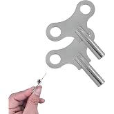 Leewoth 2pcs Clock Winding Key Wood Clock Key, for Antique Clocks Wall Clocks Repair Kit