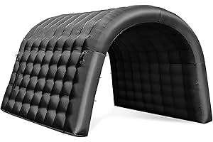 Sewinfla Inflatable Tunnel Sports Entrance with Internal Blower, 10x10x9ft Inflatable Tunnel Tent for Business Advertising Ev