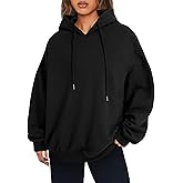 KIFOVEN Women’s Casual Hoodies Long Sleeve Oversized Pullover Fleece Lined Fall Hooded Sweatshirt