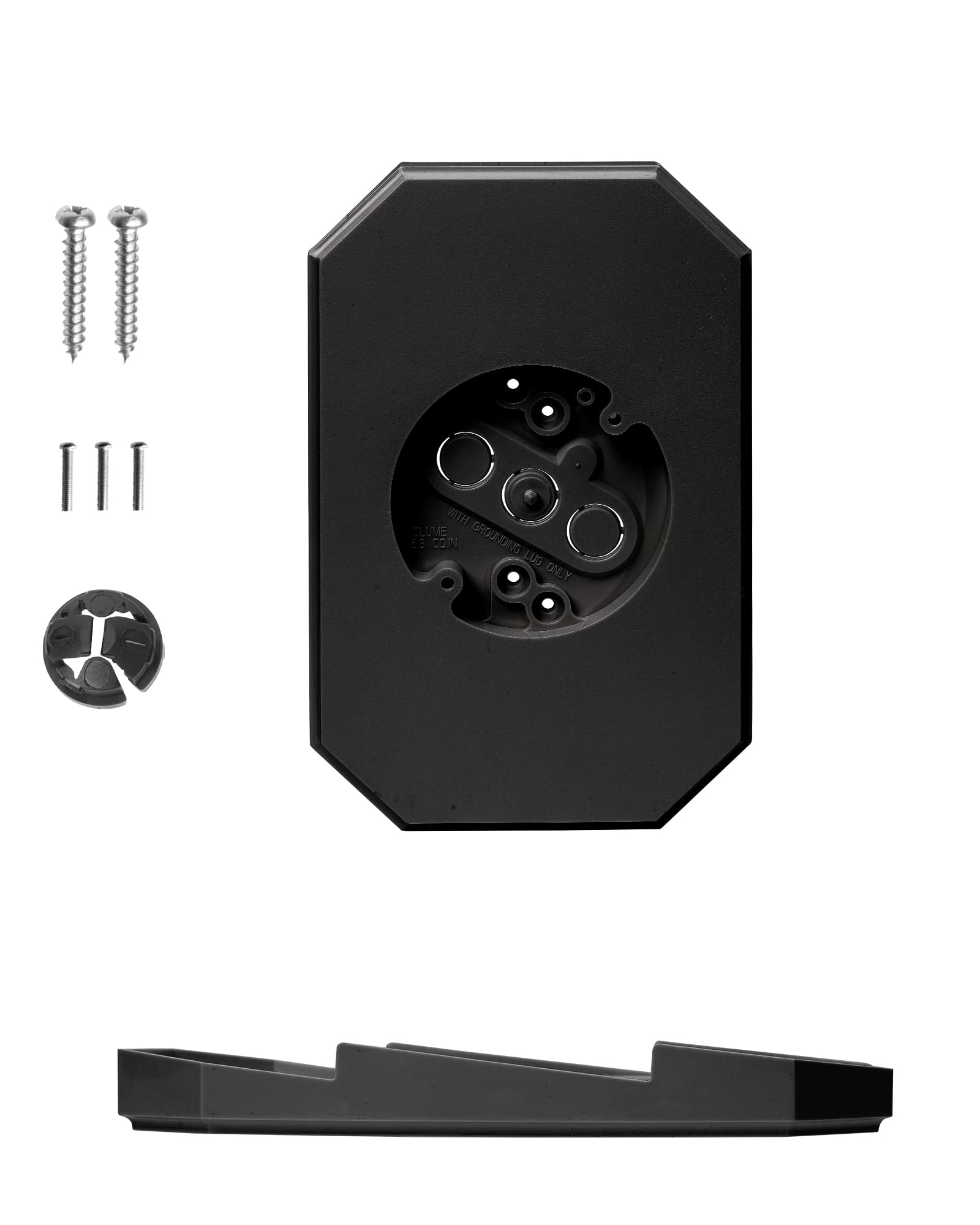 Photo 1 of Siding Mounting Kit, Black Siding Mounting Block with Built-in Box, Siding Lamp Mounting Block for 1/2 inch Lap Double Siding