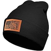 PresPF American Flag Fishing Beanie Hat for Men, Christmas Dad Birthday Beanie Hats Gift for Women Men