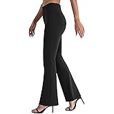 AFITNE Stretchy Womens Work Dress Pants Pull On Flare Business Casual Slacks with Pockets 29”/31”