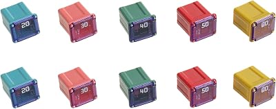 BOJACK Jcase Automotive Low Profile Box Fuses 20A 30A 40A 50A 60A Kit 10pc
