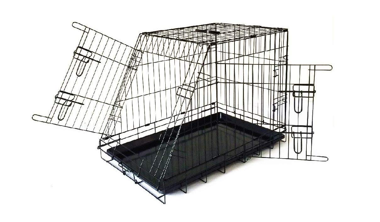 slant front dog crate