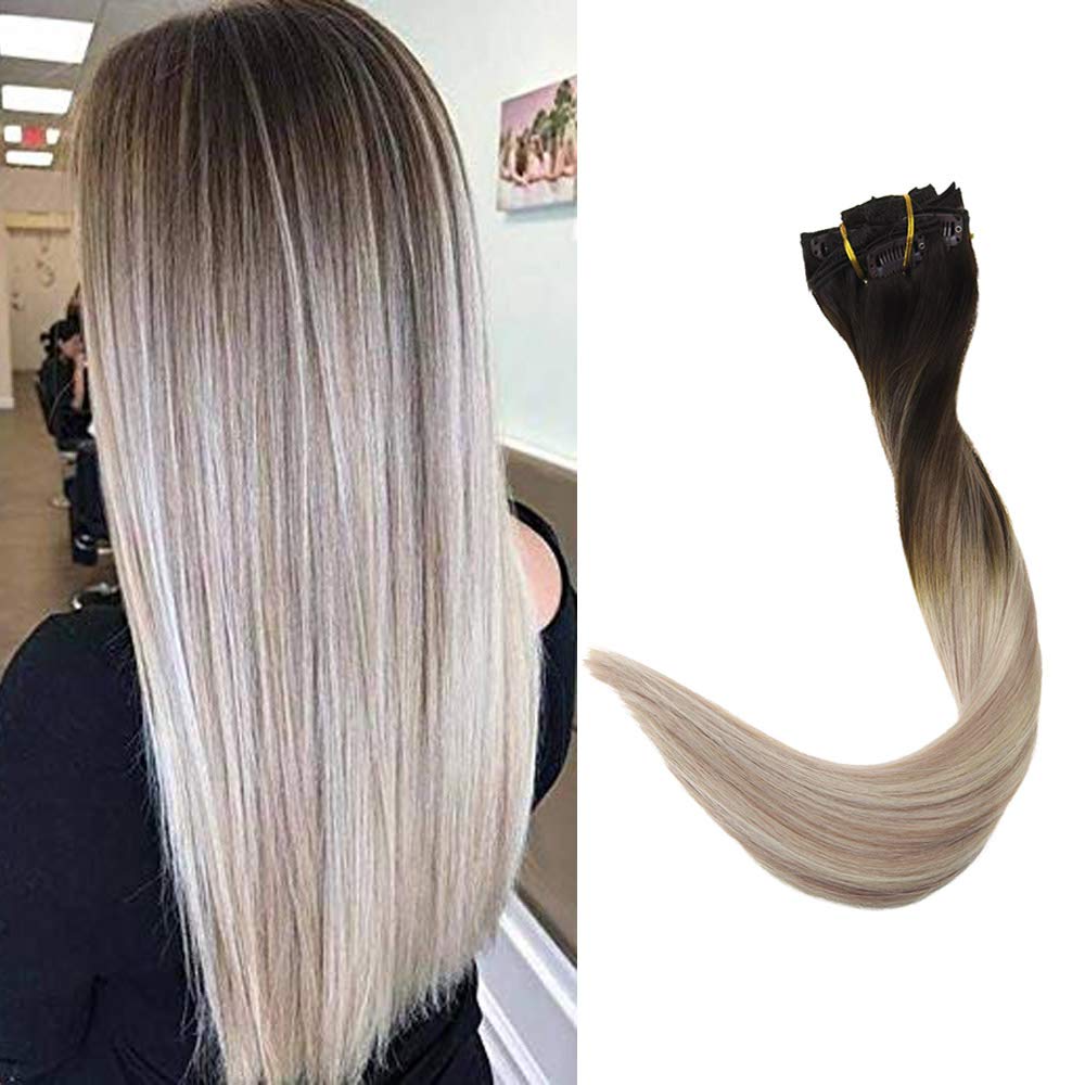 Fshine 20 Inch 120g Thick Hair Extensions Clip In Full Head