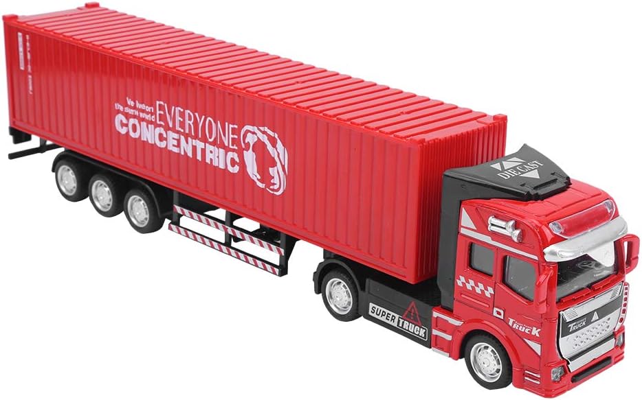 Detachable 1 48 Pull Back Alloy Container Truck Toy, Construction