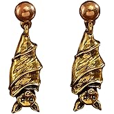 Gothic Bat Earrings for Women Vintage Vampire Bat Dangle Earrings Jewelry for Women Halloween Holiday Costume Accessories Interesting Animals Drop Earring Studs