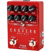 Amazon.com: FLAMMA FS22 Stereo Delay & Reverb Combo Effects Pedal 