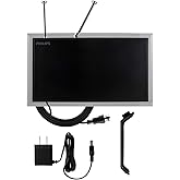 Philips Amplified Crystal Indoor TV Antenna, Long Range, Digital, HDTV Antenna, Smart TV Compatible, 4K 1080P VHF UHF, 6 ft. 
