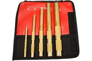Mayhew Tools 67003 Brass Drift Punch, 5-Piece Set
