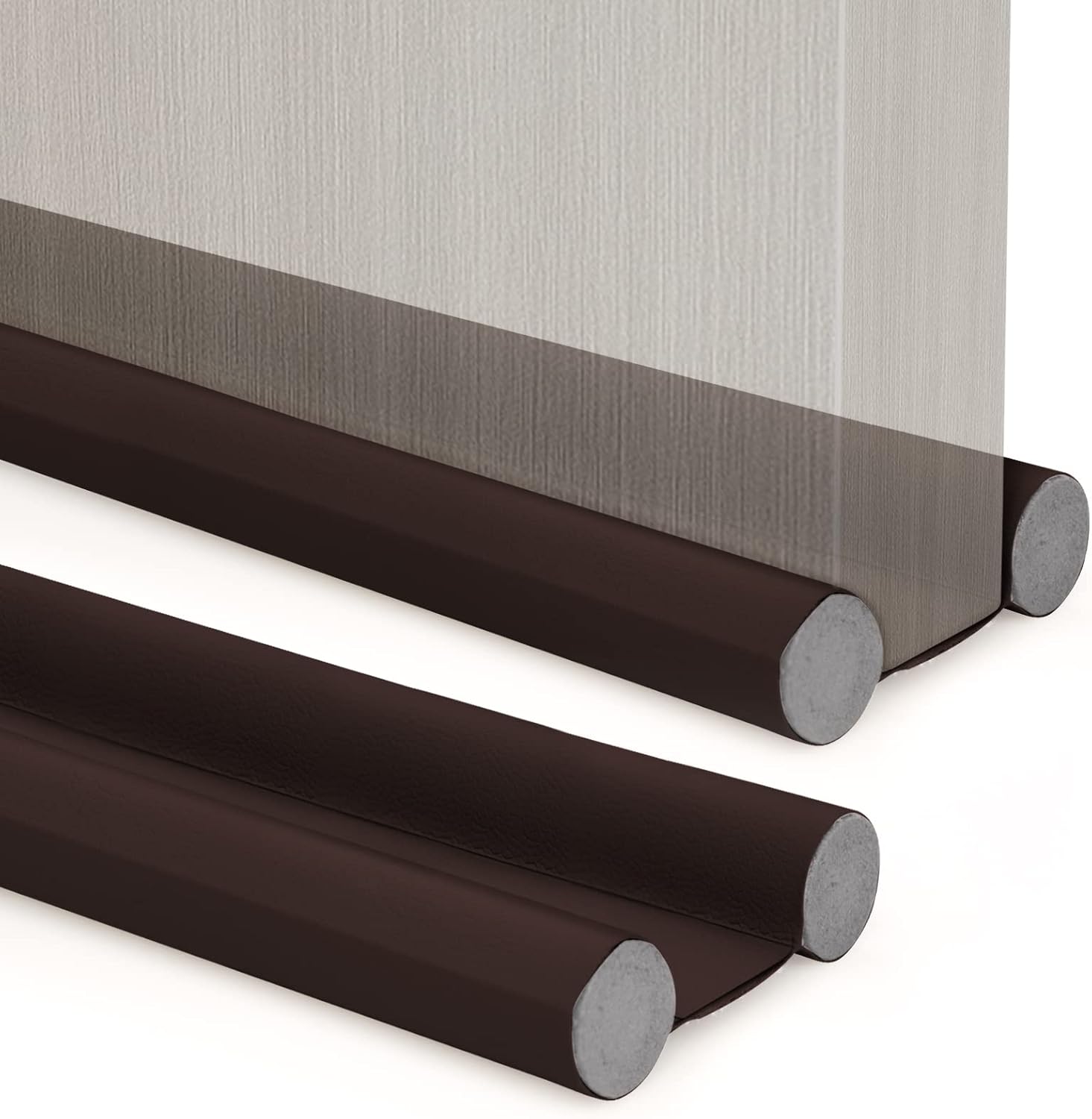 Draft Stoppers - 2PCS Under Door Draft Stopper,Twin Door Draft Blocker Weather Stripping Noise Cold Air Blocker Window,Washable,Dust Proof,Removable,Adjustable Door Sweeps 38