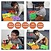 Skoolzy Peg Board Builder 7 in 1 30 Piece Jumbo Set - Educational Color Matching Puzzles Shape Sorter Montessori Sensory Toys for Toddlers Preschoolers STEM Kids Toys Includes eBook