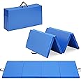 Joppoint Gymnastics Mat, 3'x6'x2''/ 4'x8'x2'' Thick Folding Kids' Gymnastic Tumbling Mat with Carrying Handles for Home Gym Exercise & Play