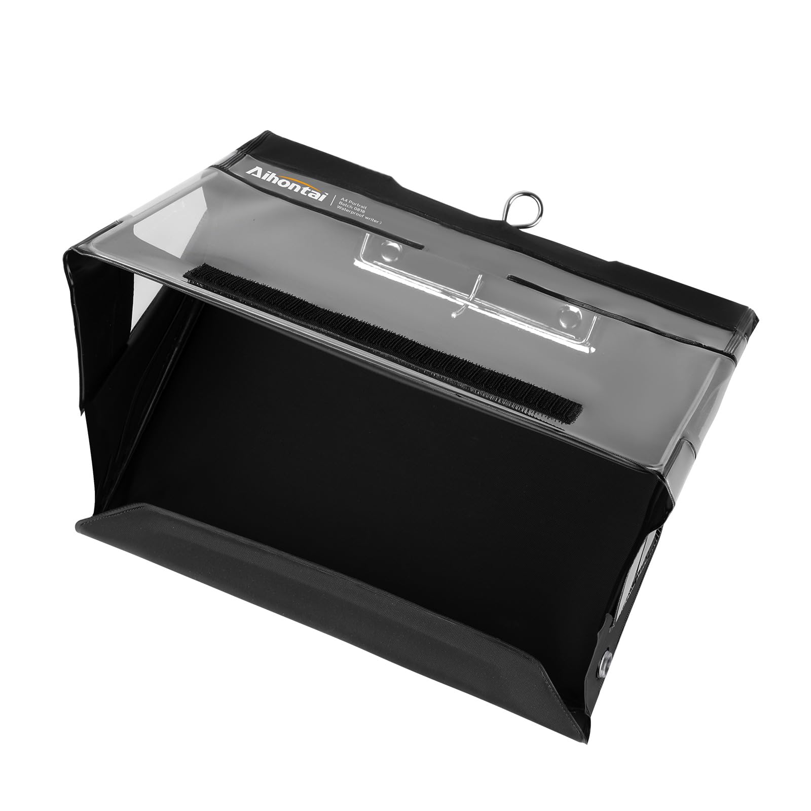 A5 Clipboard,Aihontai Waterproof Clipboard, A5 Landscape Storage Clipboard - Portable Outdoor clipboard for Rainy Days(Black, A5 Landscape)
