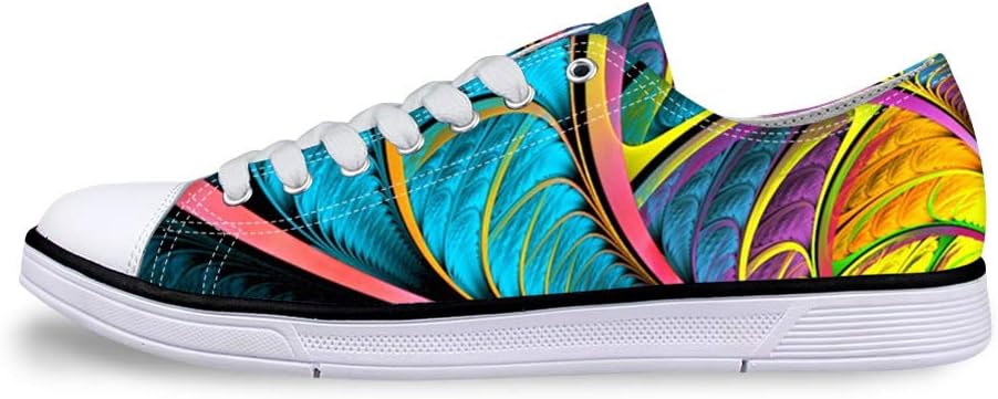 syssjcyg Fashion-Sneakers 3D Printed Gorgeous Patterns Canvas Shoes are Comfortable for Women