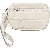 Geavonyg Small Crossbody Wristlet Wallet With Card Holder & Zipper Pocket Quilted Coin Purse For Women Sport & Daily Use