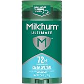 Mitchum 72H Odor Protection Antiperspirant Deodorant, Clean Control, 2.7 oz | Antiperspirant deodorant for men with up to 72hr odor protection. Invisible solid. Clean control scent.