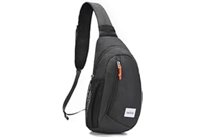 HALOVIE Anti Theft Crossbody Sling Bag RFID Travel Sling Backpack Lightweight Hiking Shoulder Chest Bag for Walking Work