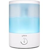 YOGIN Humidifiers for Bedroom Large room,Top fill 2.5L Ultrasonic cool mist Humidifiers for Baby Nursery and Plants,Up to 24 