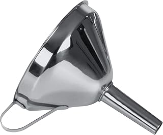 Fackelmann Trichter, Ø 10 cm, hochwertiger Küchenhelfer aus Edelstahl, Einfülltrichter für Flaschen und Gläser, Menge: 1 Stück, Farbe: silber