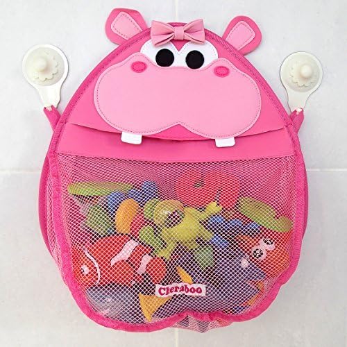 Henrietta Hippo Bath Toy Storage Organiser (Pink) by CHERABOO