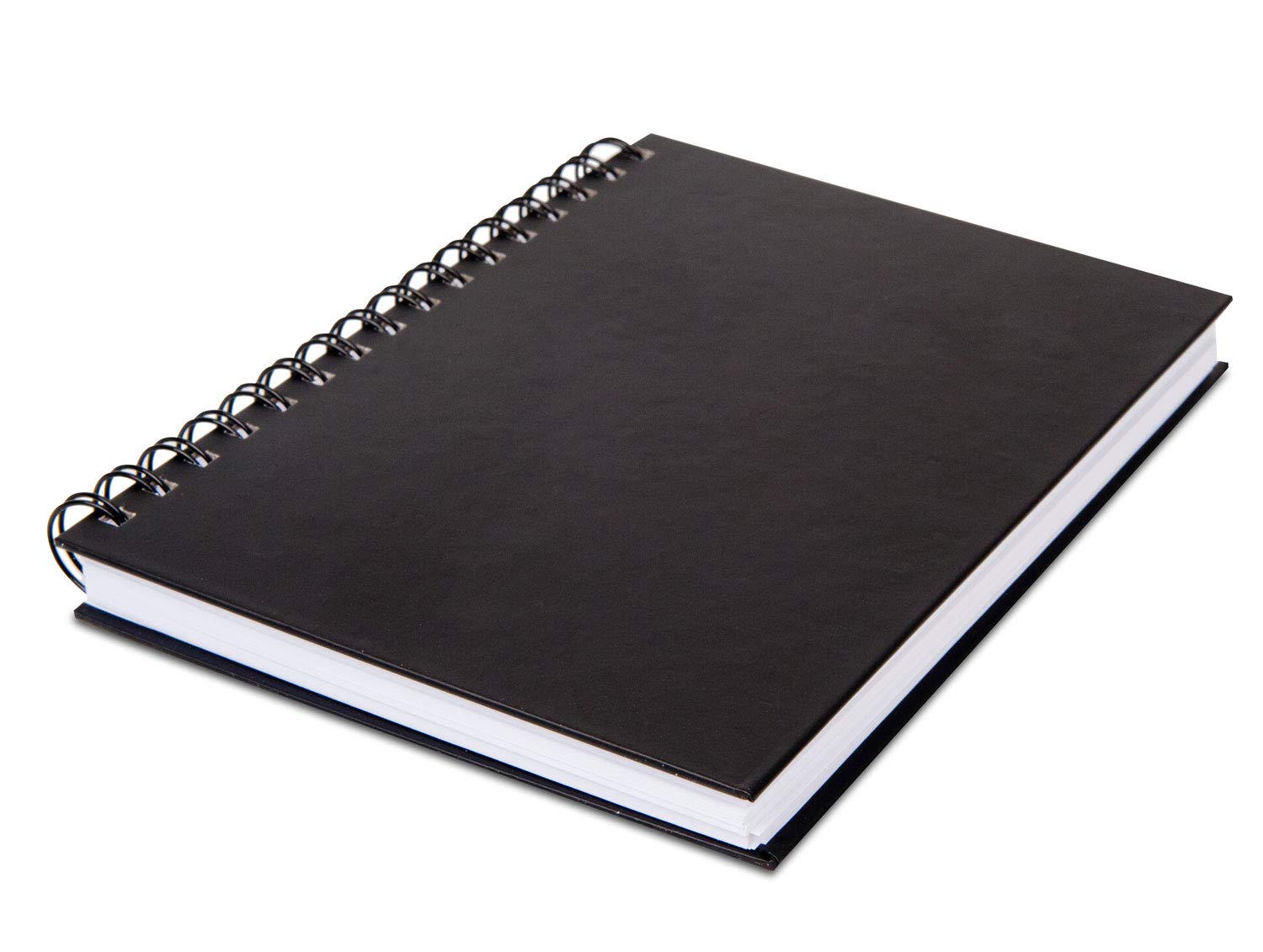 Honsell Sketch Book with Spiral Bound Hard Cover DIN A3 Portrait Format 60 Sheets 140gsm Matt Cartridge Paper Erase-Proof Acid Free and Ageing Resistant, Black White