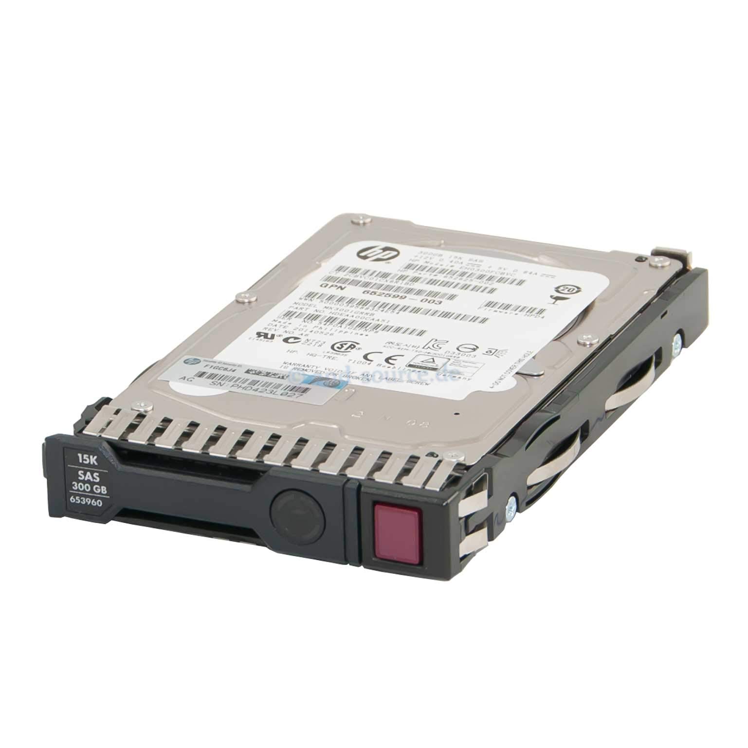 HP 300GB 6G SAS 15K RPM SFF SC Enterprise 300 SAS 16 MB Cache 2.5-Inch Hard Drive, 652611-B21