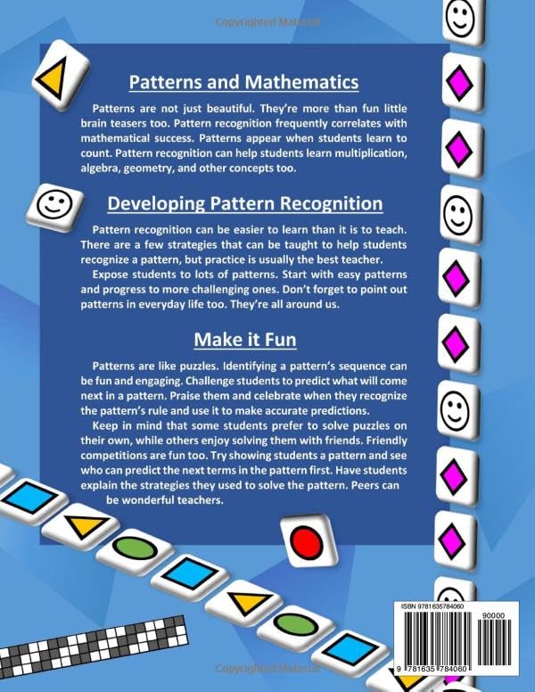 Patterns & Logic Puzzles – Book 1: (Basic Patterns) Answer Key Included