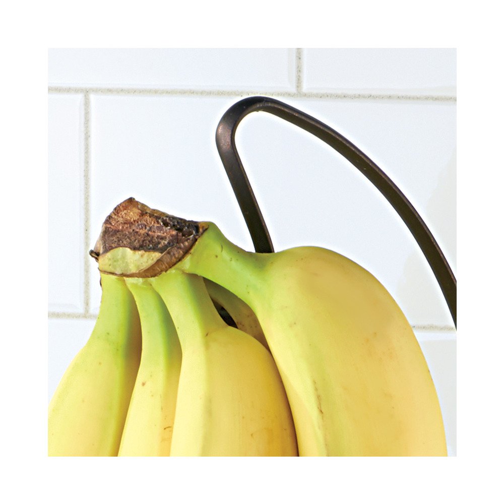 bronce iDesign Canasta de frutas con gancho para colgar los plátanos