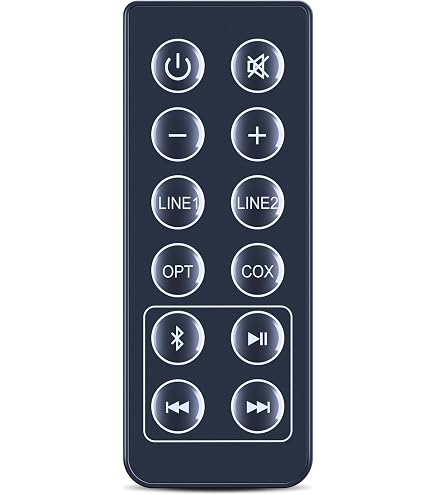 Telecomando Di Ricambio RC100 Per Soundbar Edifier | Compatibile Con RC10D E R2000DB | Sostitutivo Con Tutti I Pulsanti, Nessuna Programmazione