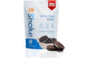 310 Nutrition All-In-One Meal Replacement Shake – Plant-Based Protein, Superfood Blend & Fiber – Natural Sweeteners – Keto & Paleo Friendly – 28 Servings, Cookies N Cream Flavor