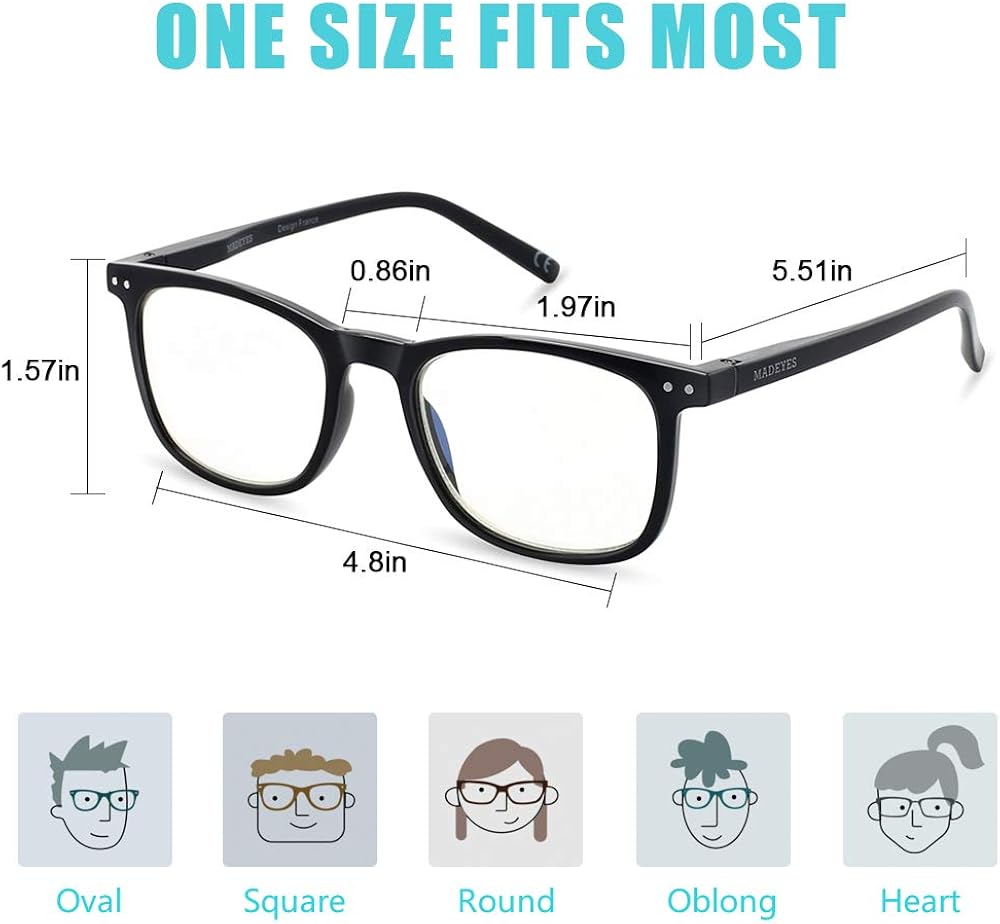 Blue Light Blocking Glasses, 2Pack Cut UV400 Computer Glasses for Anti Eyestrain: Shoes