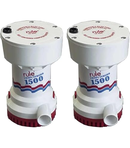 2000 GPH 12V Electric Marine Bilge Pump - Submersible For Boats, Bait Tanks, Ponds