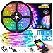 LED Strip Lights Smart WiFi,  Waterproof Color Changing Music Sync Strip Light Compatible with Alexa, Phone APP Controlled, 16.4ft RGB 5050 Tape Lights for TV, Bedroom, Kitchen, Party