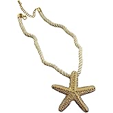 MakeMeChic Women's Stone Oval Pendant Necklaces Beaded Layered Chunky Boho Jewelry