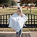 Kids N’ Such Peekaboo Baby Car Seat Cover Car Seat Canopy & Nursing Cover, Chevron/Blue Minky
