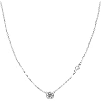 Amazon.com: Sterling Silver Rhodium Plated Sparkle Chain