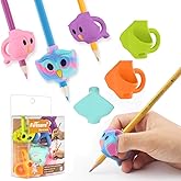 Firesara Training Grips, Original Owl Training Grips Three Fingers Fixed Pencil Correction Grips for Kids Handwriting Posture