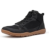 FEFELUIS Men's Barefoot Boot - Zero Drop Wide Toe Minimalist Sneakers Ankle Support Hiking Shoes